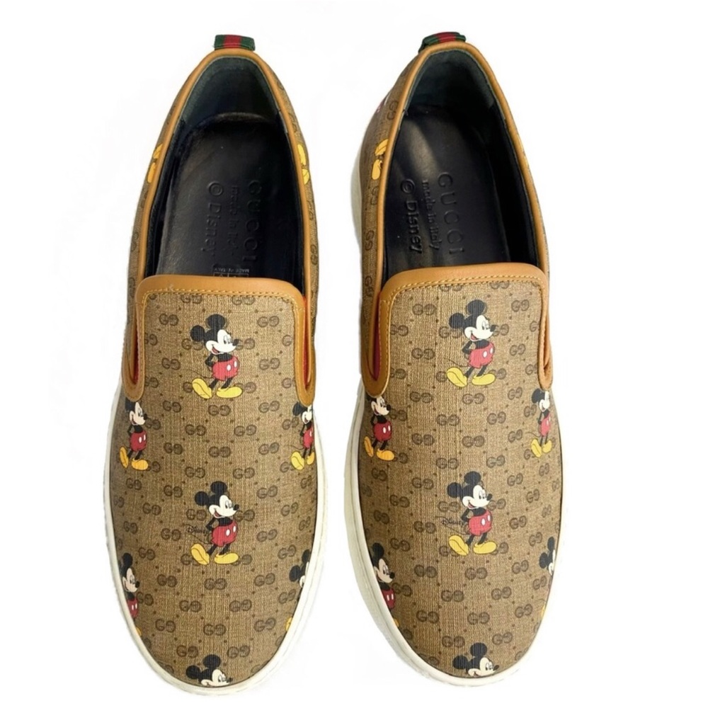 GUCCI Slip On Shoes Men Mickey Mouse
